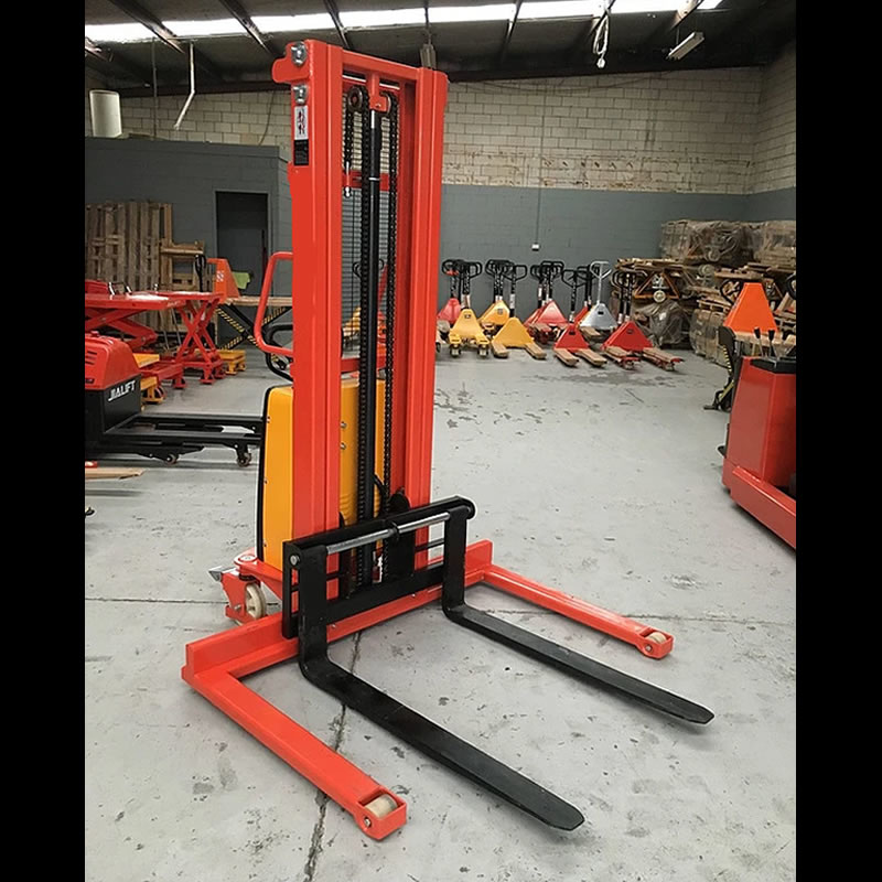 Semi Electric Straddle Stacker Kg Mm Lift Material Handling