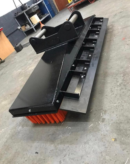 excavator broom attachment